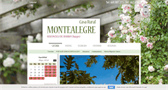 Desktop Screenshot of casaruralmontealegre.com